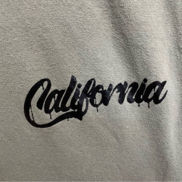 Olive Green Short Sleeve Crew Neck Tee Santa Barbara Women’s Medium Fits - Picture 4 of 7